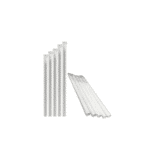White Paper Straws - Unwrapped - Jumbo Size - 7.75 in. (3200/case)